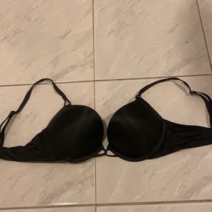 Victoria Secret double push up black bra. 34B